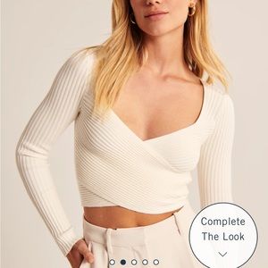 LuxeLoft slim wrap sweater